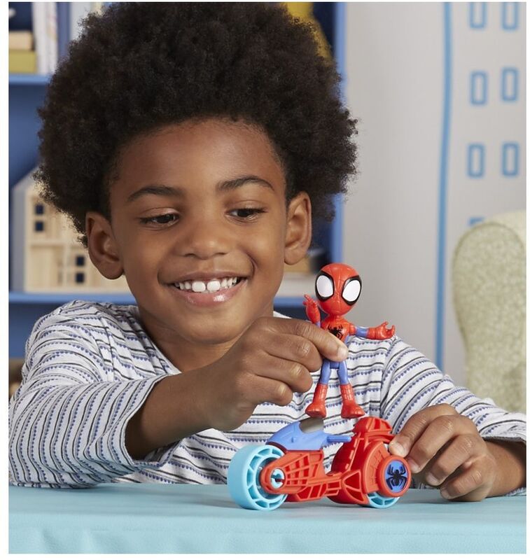 Hasbro Φιγούρα Marvel Spidey And His Amazing Friends Motorcycle - F7459 - φωτογραφία 3