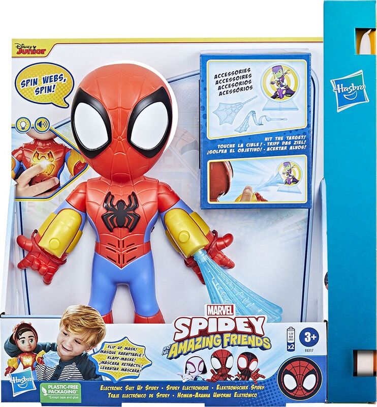 Spidey Saf Electronic Suit Up Spidey Figure (F8317)
