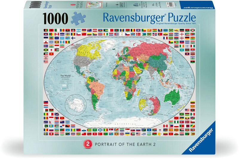 Παζλ 1000 Παγκόσμιος Χάρτης (12000052)