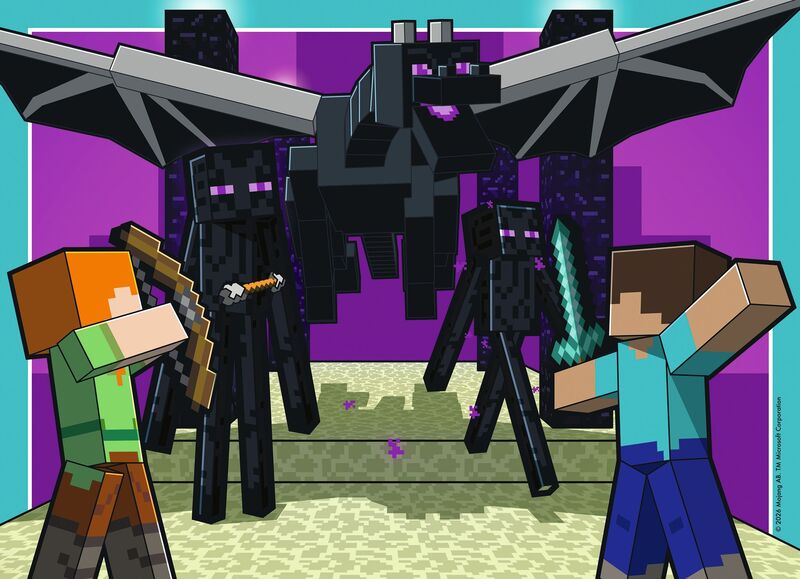 Παζλ 4X100 Minecraft (12004290) - φωτογραφία 2
