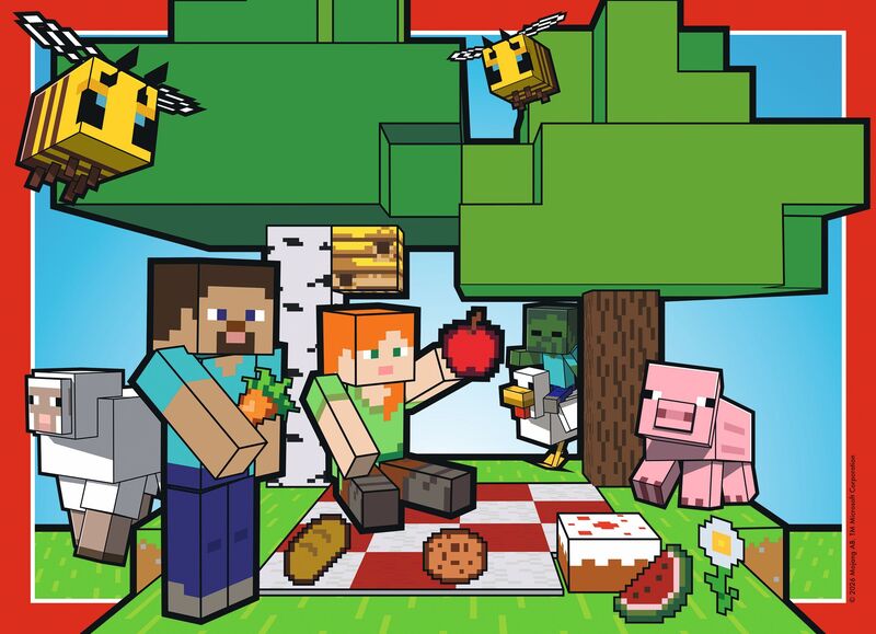 Παζλ 4X100 Minecraft (12004290) - φωτογραφία 3
