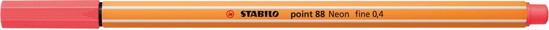 Stabilo Μαρκαδόρος Point 88/040 Neon Red (01880040)