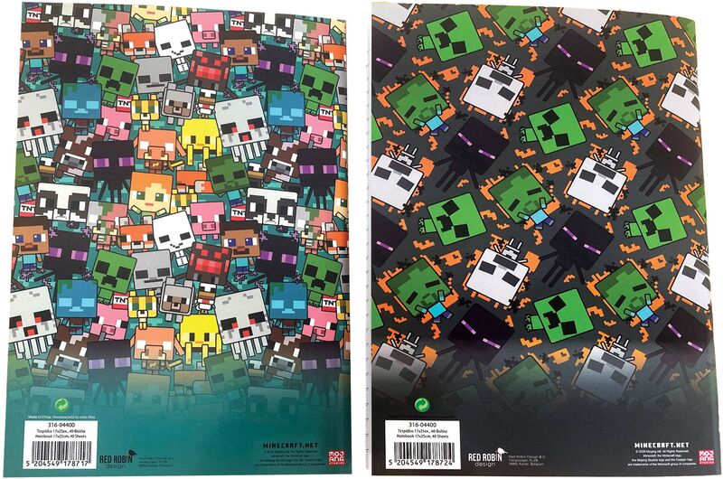 Minecraft Τετράδιο 17X25-2 Σχέδια-1Τμχ (316-04400) φωτογραφία