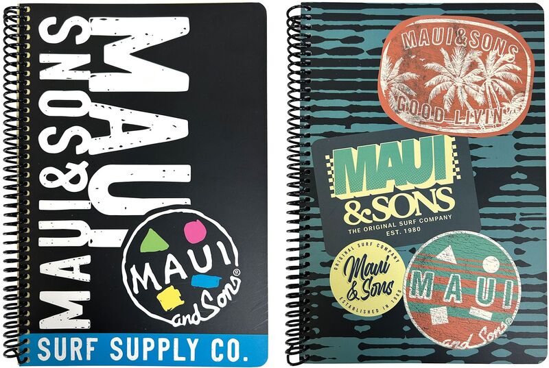 Maui Maui Stamps-Surf Supply Τετράδιο 17X25 Σπιράλ 2 Θεμάτων 70 Φύλλων-2 Σχέδια (339-27402)