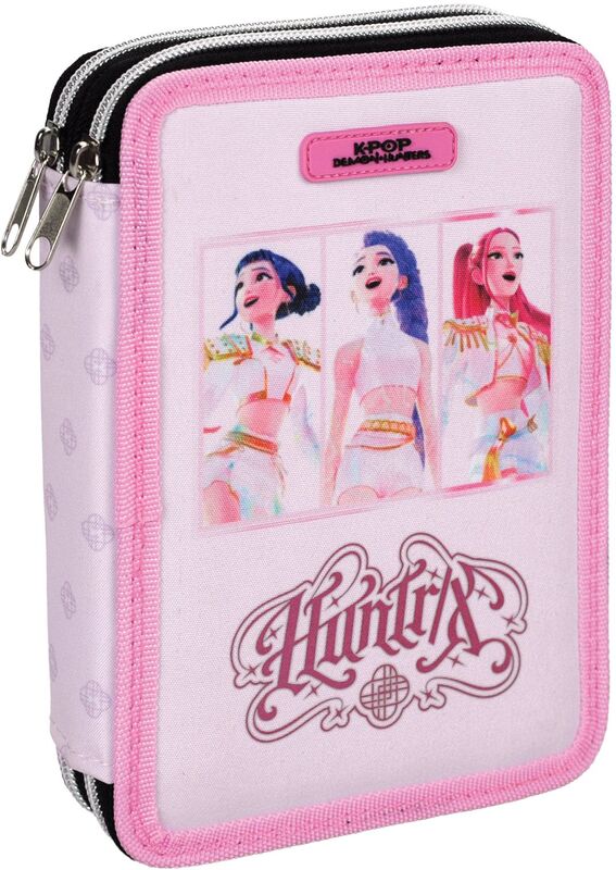 Demon Hunters Ροζ Huntrix 26 Κασετίνα Διπλή (364-01100)