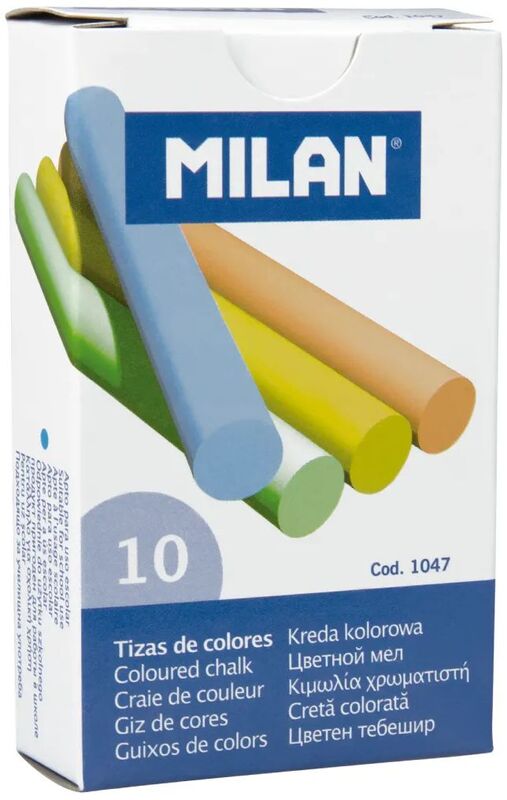 Milan Κιμωλίες Χρωματιστές 10Τμχ (325-00423-1047)