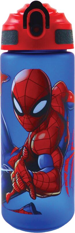 GIM Παγούρι Με Καλαμάκι 600ml Spiderman (557-02217)