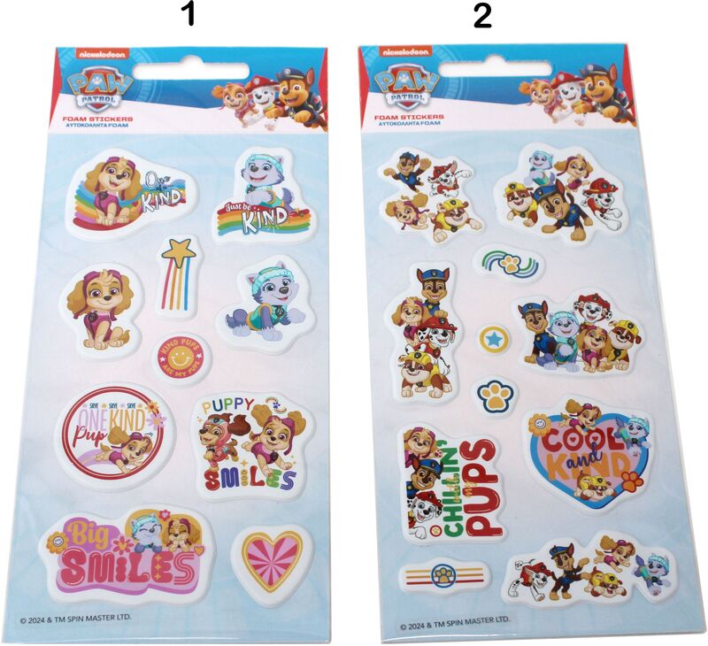 GIM Sticker Foam Paw Patrol-2 Σχέδια-1Τμχ (774-00938)