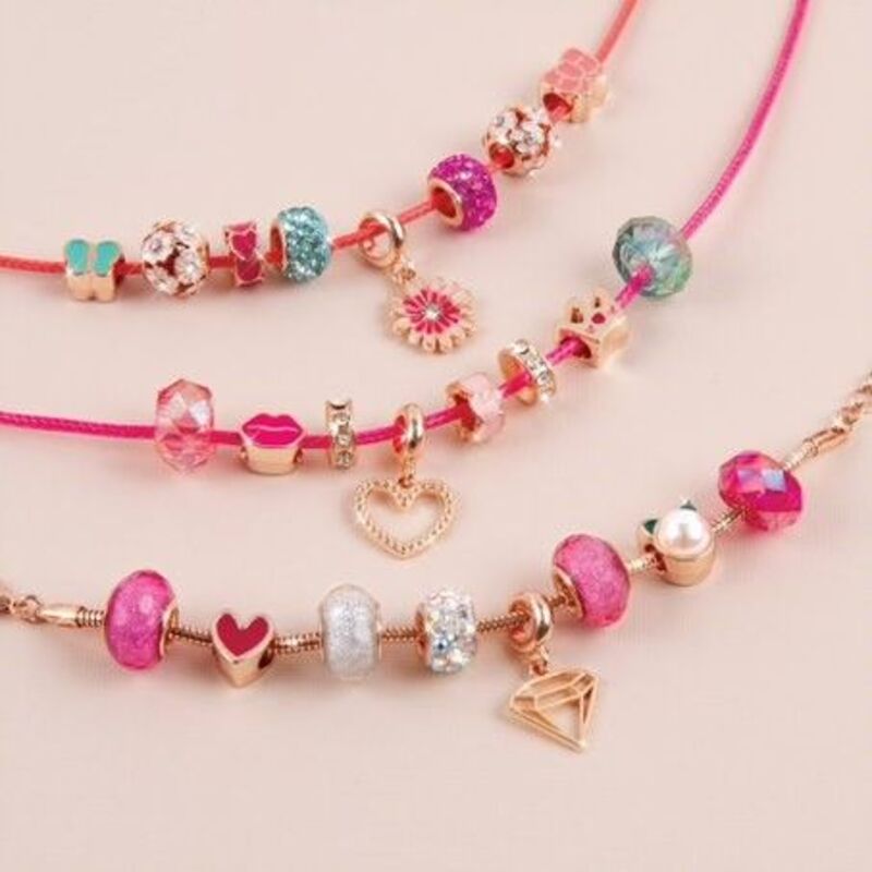 Make It Real Halo Charms Bracelets Thin Pink (1722) φωτογραφία