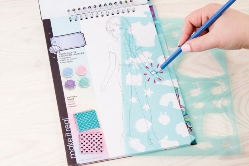 Make It Real Fashion Design Sketchbook Pastel Pop (3205) φωτογραφία