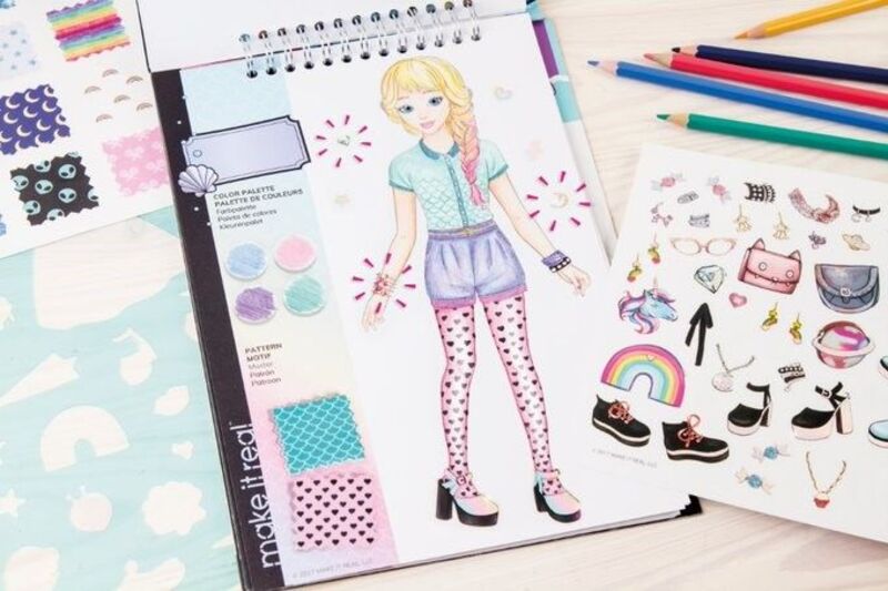 Make It Real Fashion Design Sketchbook Pastel Pop (3205) φωτογραφία