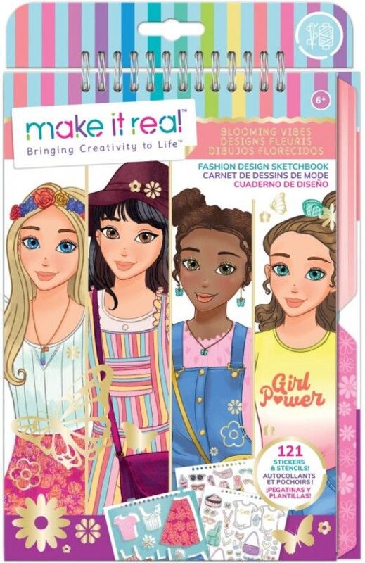 Make it Real Fashion Design Sketchbook Blooming Vibes (3209)