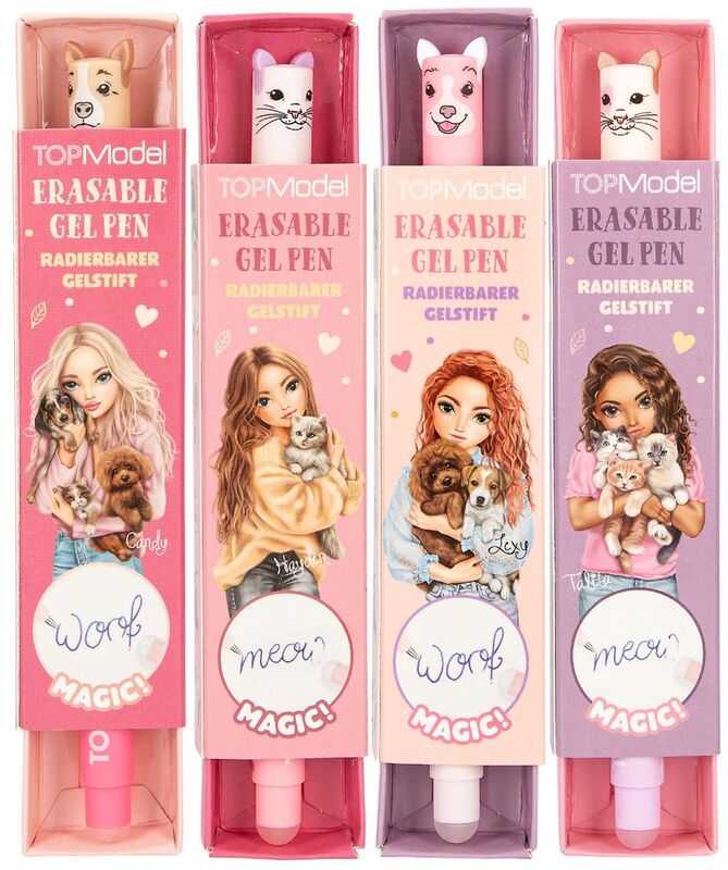 Top Model Στυλό Erasable Gel Fur Ever Friends-4 Σχέδια-1Τμχ (D13883)