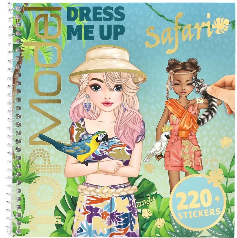 Top Model Μπλοκ Με Αυτοκόλλητα-Dress Me Up Safari (D13831) - φωτογραφία 3