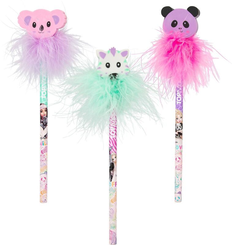 Top Model Μολύβια W/Eraser Topper Wild-3 Σχέδια-1Τμχ (D12852)