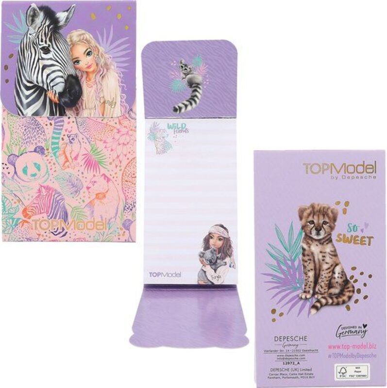 Top Model Μπλοκ Σημειώσεων Wild-4 Σχέδια-1Τμχ (D12972) - φωτογραφία 2