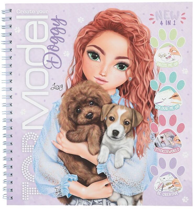 Top Model Μπλοκ Ζωγραφικής Doggy Colouring Book (D13218)