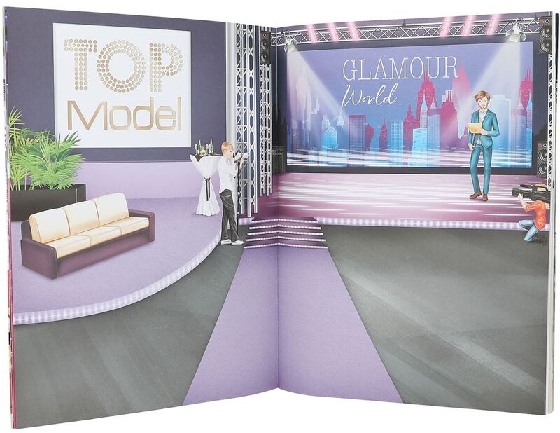 Top Model Μπλοκ Με Αυτοκόλλητα-Glamour Stickerworld (D13232) - φωτογραφία 4