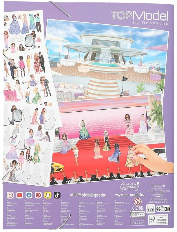 Top Model Μπλοκ Με Αυτοκόλλητα-Glamour Stickerworld (D13232) - φωτογραφία 6