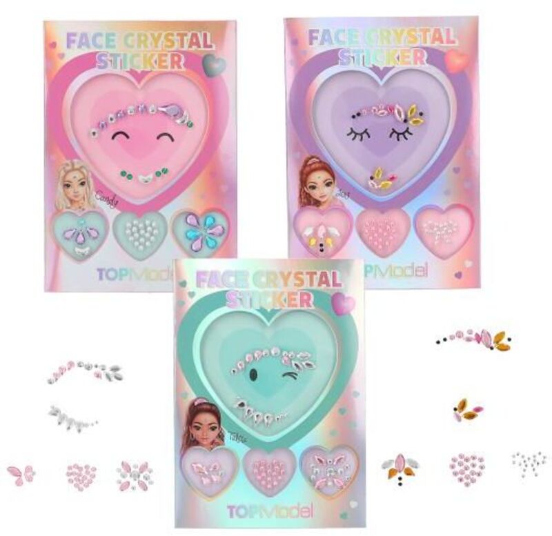 Top Model Face Crystal Sticker Beauty & Me-3 Σχέδια (D13254)