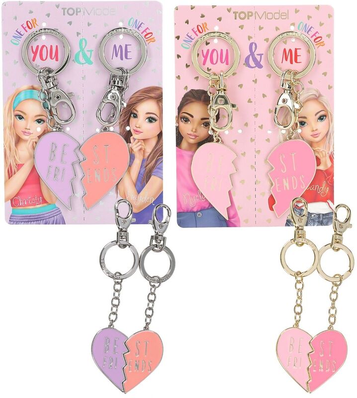 Top Model Keyring Σετ Heart BFF-2 Σχέδια (D13558)