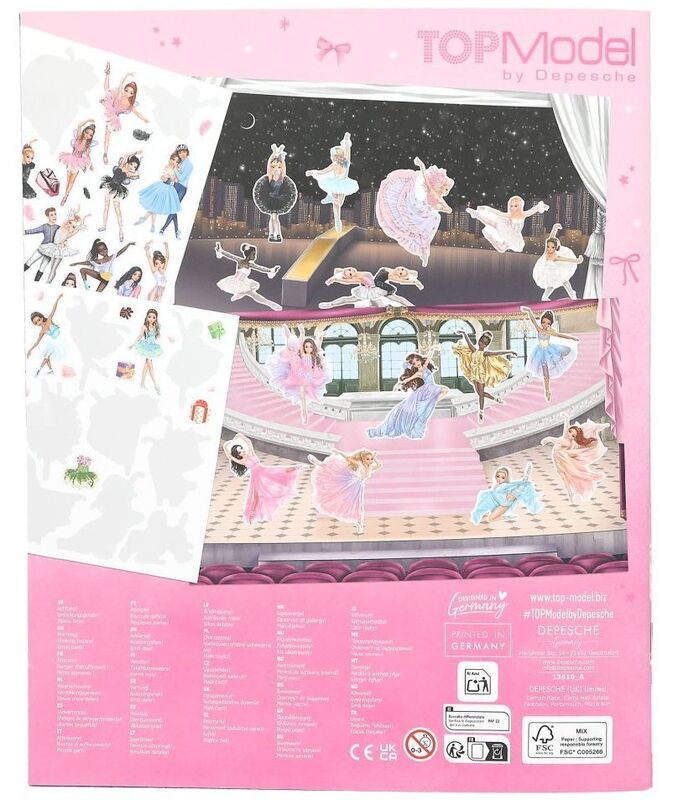 Top Model Μπλοκ Με Αυτοκόλλητα-Stickerworld Ballet (D13610) - φωτογραφία 3