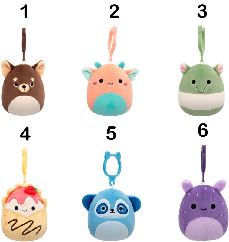 Squishmallows Μπρελόκ W6A 9cm-6 Σχέδια (JWSQ0336) - φωτογραφία 2