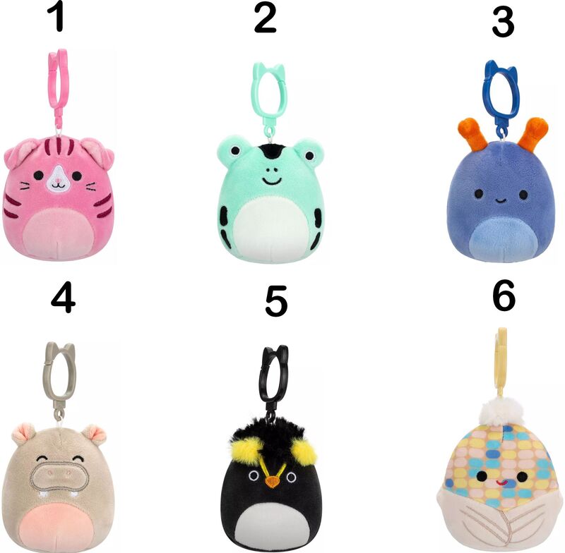 Squishmallows Μπρελόκ W7A 9cm-6 Σχέδια (JWSQ0342) - φωτογραφία 2