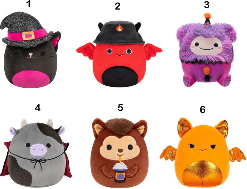 Squishmallows Halloween W1 13cm-6 Σχέδια (JWSQ1154) - φωτογραφία 2