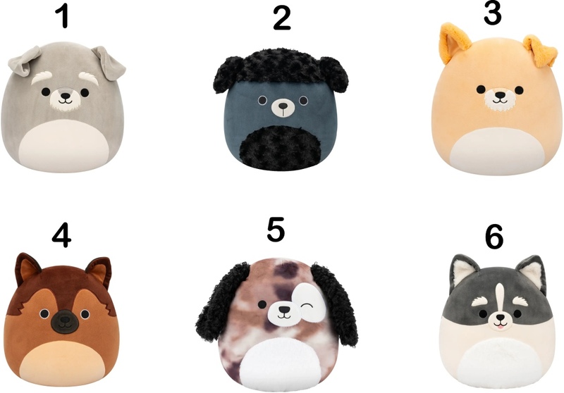 Squishmallows Σκυλάκια 30cm-6 Σχέδια (JWSQ7955) - φωτογραφία 2