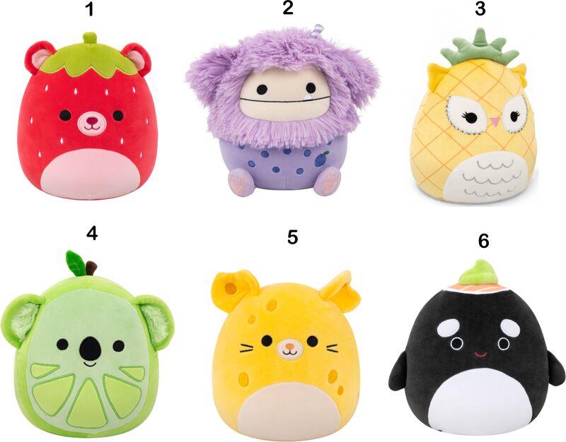 Squishmallows Ζωάκια-Φρουτάκια 30.5cm-6 Σχέδια (JWSQ8854) - φωτογραφία 2