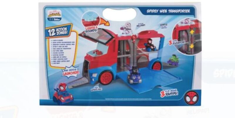 Spidey Νταλίκα Με 2 Φιγούρες Ήχο & Φώς (JWS00051) - φωτογραφία 7