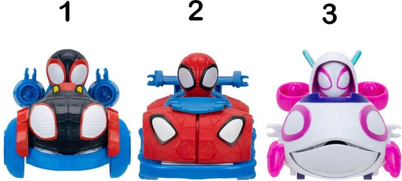Spidey Όχημα Με Φιγούρα & Εκτοξευτή Ιστού 12cm-3 Σχέδια (JWS00287) - φωτογραφία 2