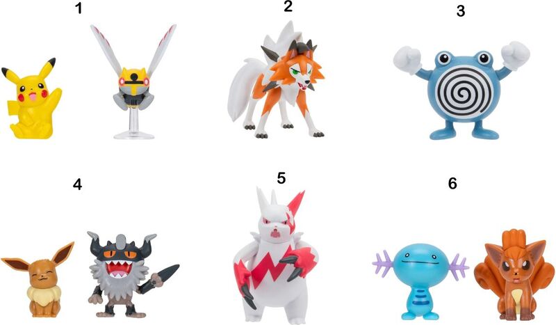Pokemon Φιγούρες W18-6 Σχέδια (JW095007-W18) - φωτογραφία 2
