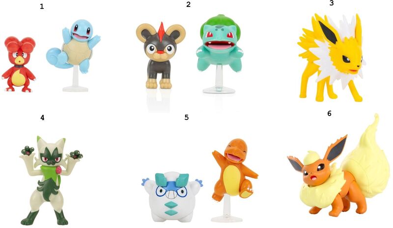 Pokemon Φιγούρες W19-6 Σχέδια (JW095007-W19) - φωτογραφία 2