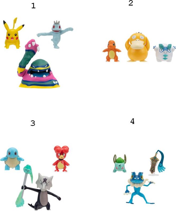 Pokemon Φιγούρες 3Τμχ W19-4 Σχέδια (JW095155-W19) - φωτογραφία 2