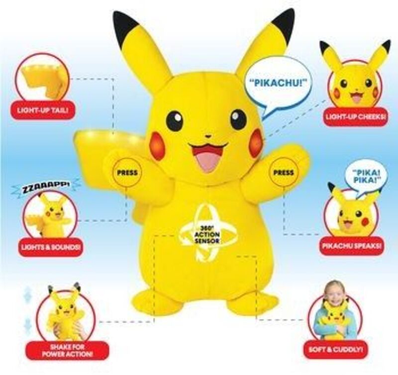 Pokemon Λούτρινο Pikacu Power Action 25cm (JW097834) - φωτογραφία 3