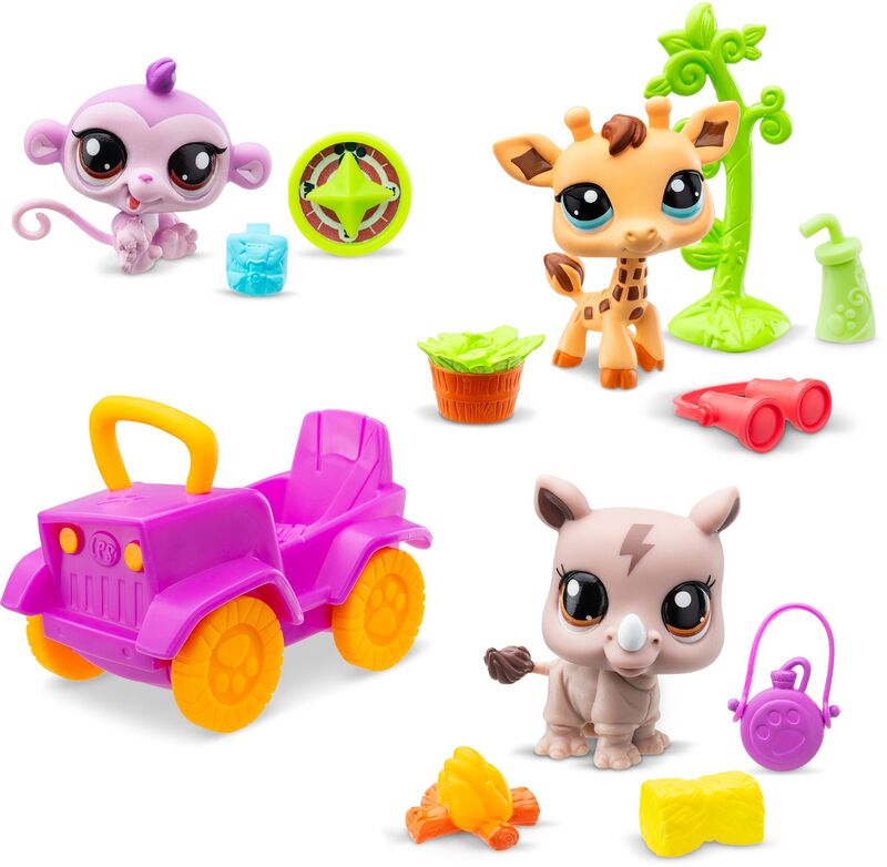 Littlest Pet Shop Φιγούρες 3Τμχ-Σαφάρι (BF000524)