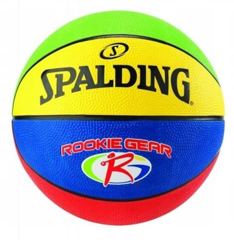 Spalding Μπάλα Μπάσκετ Rookie Gear Multi Color Rubber S5 (84-395Z1)