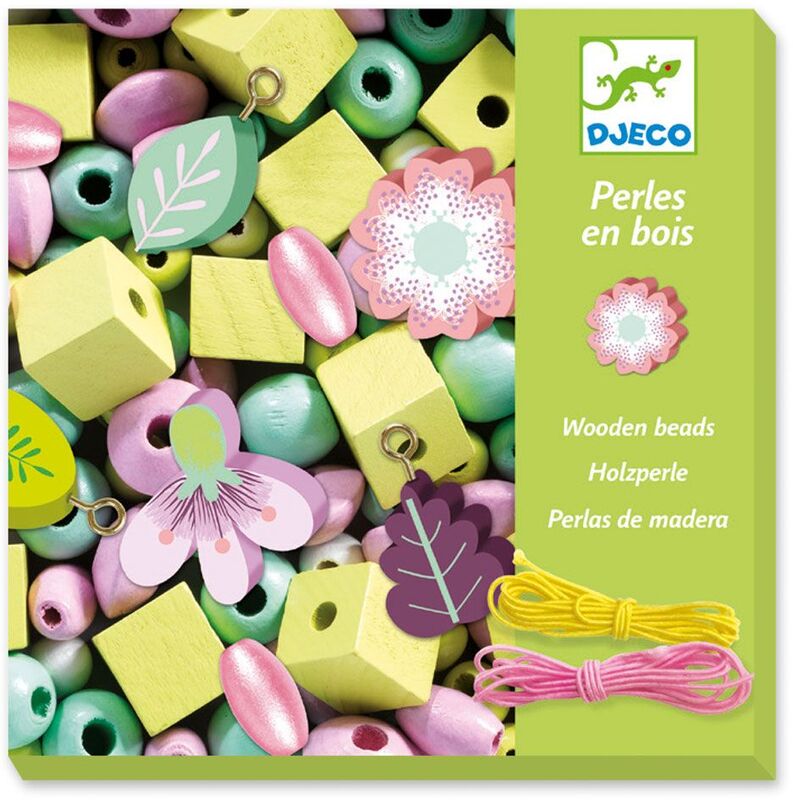 Djeco Κατασκευή Ξύλινων Κοσμημάτων-Λουλούδια (176-09808)