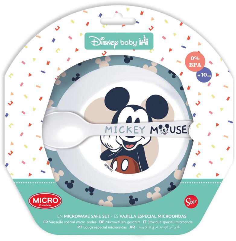Stor Σετ Μπωλ Με Κουτάλι Mickey Mouse (105585) - φωτογραφία 2
