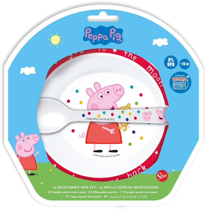 Stor Σετ Μπωλ Με Κουτάλι Peppa Pig (105587) - φωτογραφία 2