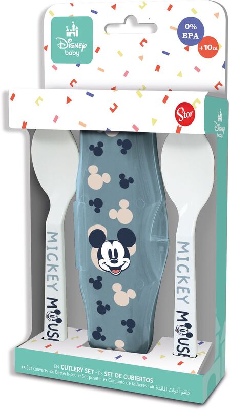 Stor Κουταλάκια Φαγητού Με Θήκη Mickey Mouse 2Τμχ (105590) φωτογραφία