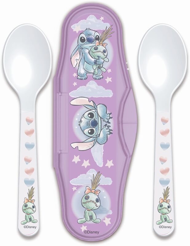Stor Κουταλάκια Φαγητού Με Θήκη Stitch 2Τμχ (105593)