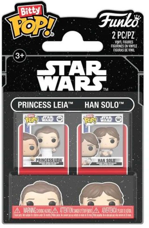 Bitty Pop!Princess Leia & Han Solo-Star Wars Σετ 2Τμχ (105166)