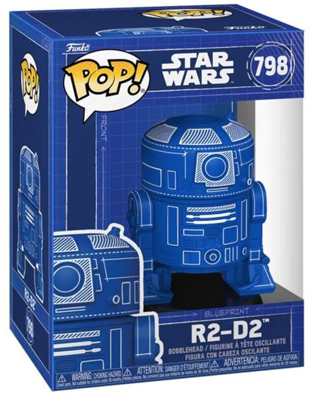 POP!#798 Φιγούρα R2 D2 Blueprint-Star Wars (105277) - φωτογραφία 2