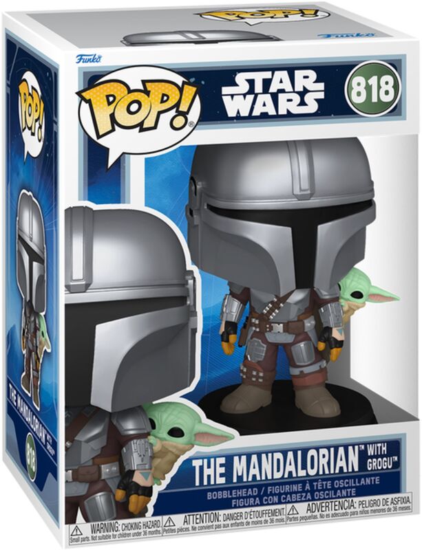 POP!#818 Φιγούρα The Mandalorian With Grogu-Star Wars (111458) - φωτογραφία 2