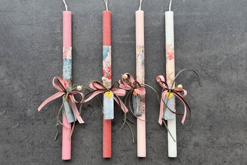 Λαμπάδα Ταμπελάκι-4 Σχέδια (921-123-0228)