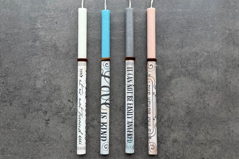 Λαμπάδα Ντεκουπάζ Ταμπέλες-4 Σχέδια (921-194-0051)