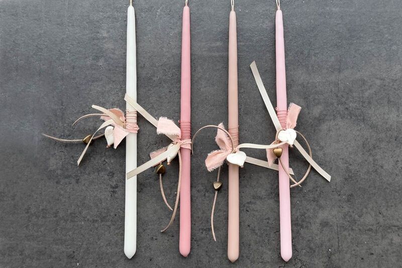 Λαμπάδα Καρδιά Κρακελέ-4 Σχέδια (931-944-0107)